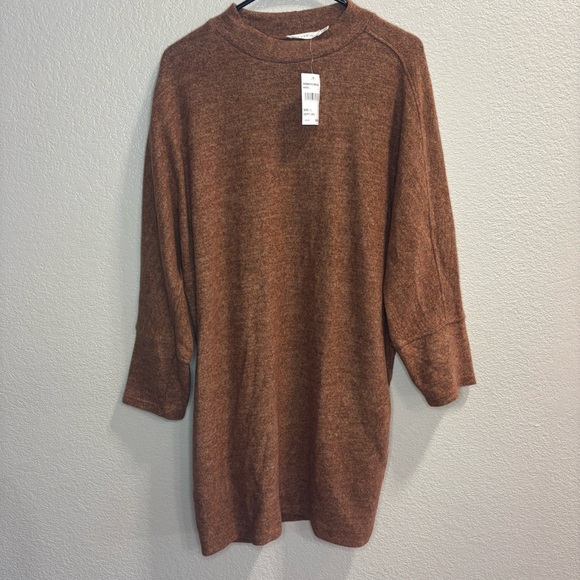 Lush Dresses & Skirts - NWT Lush Brown Knit Sweater Dress